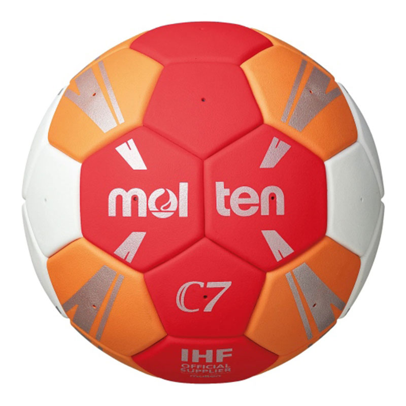 Хандбална топка Molten H2C3500, Бяла с червено, Размер 2